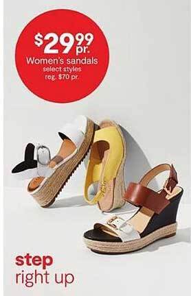 JC Penney Women's Sandals Select Styles offer