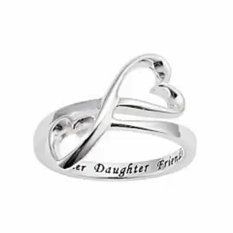 Kohl's Love this life® "mother daughter" sterling silver ring offer