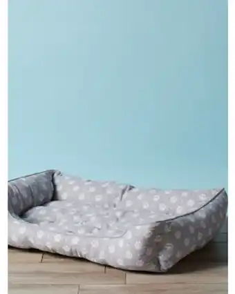 Home Goods 23x33 chambray paw print pet bed offer