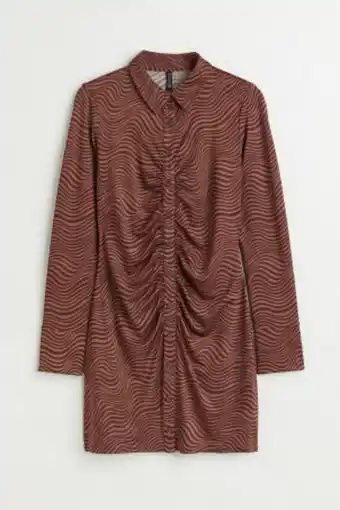 H&M H&m+ draped shirt dress offer