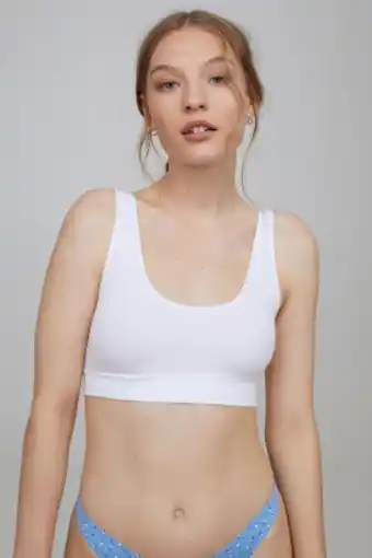 H&M 2-pack cotton bra tops offer
