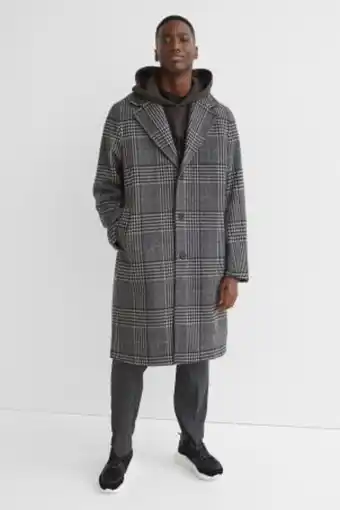 Oversized wool-blend coat