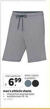 Lidl Men's Athletic Shorts offer