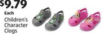 Aldi Children's Character Clogs offer