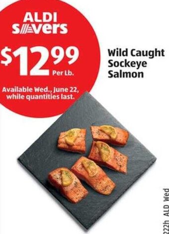 Aldi Wild Caught Sockeye Salmon offer