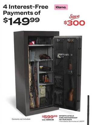 Academy Sports Afield Fire-waterproof 30-gun Safe offer