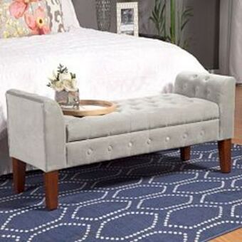 Kohl's Homepop tufted velvet storage bench offer