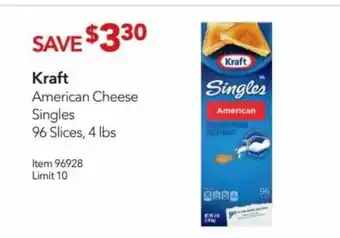 Costco Kraft American Cheese Singles offer