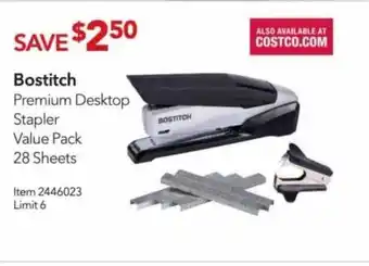 Costco Bostitch Premium Desktop Stapler Value Pack offer