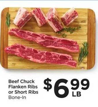Food 4 Less Beef Chuck Flanken Ribs Or Short Ribs offer