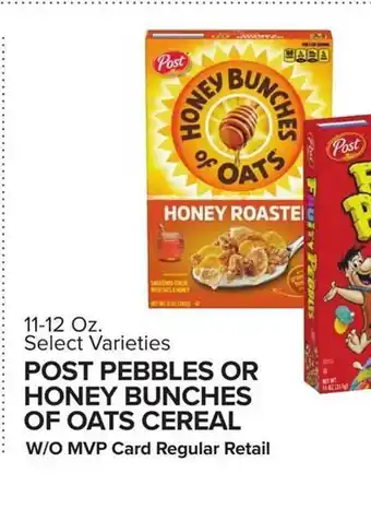 Food Lion Post Pebbles Or Honey Bunches Of Oasts Cereal offer