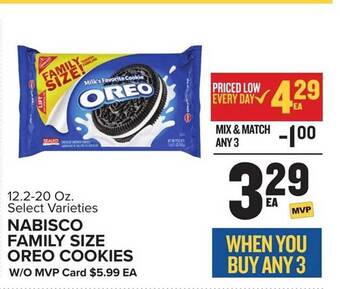 Food Lion Nabisco Family Size Oreo Cookies offer