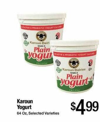 Jons International Karoun Yogurt offer