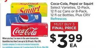Foods Co Coca-cola, Pepsi Or Squirt offer