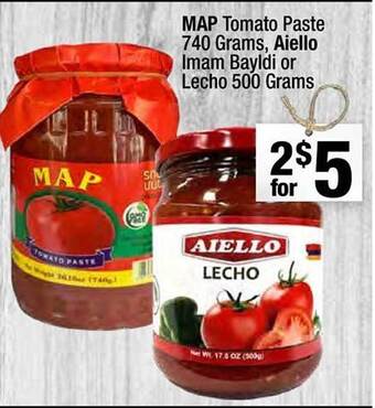 Super King Markets Map Tomato Paste, Aiello Imam Bayldi Or Lecho offer