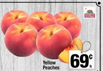 Super King Markets Yellow Peaches offer