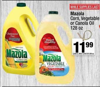 Super King Markets Mazola Corn, Vegetable Or Canola Oil offer