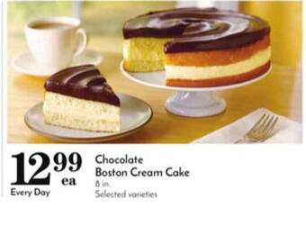 Pavilions Chocolate Boston Cream Cake offer