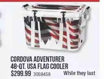 Bass Pro Cordova Adventurer 48-qt. Usa Flag Cooler offer