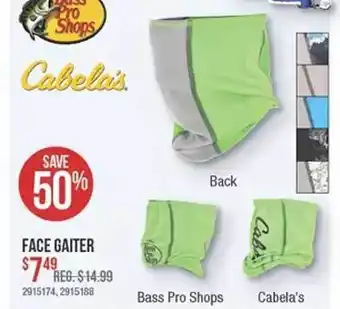 Bass Pro Face Gaiter offer