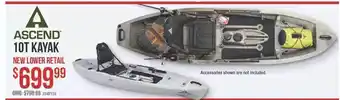 Bass Pro Ascend 1ot Kayak offer