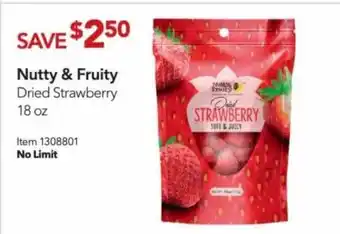 Costco Nutty & Fruity Dried Strawberry offer