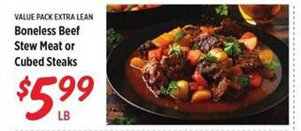 Rouses Boneless Beef Stew Meat Or Cubed Steaks offer