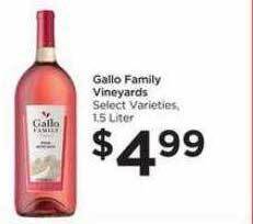 Food 4 Less Gallo Family Vineyards offer