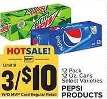 Food Lion Pepsi Products offer