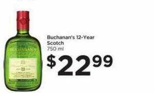 Food 4 Less Buchanan's 12-year Scotch offer