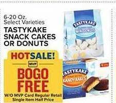 Food Lion Tastykake Snack Cakes Or Donuts offer