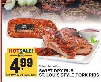 Food Lion Swift Dry Rub St. Louis Style Pork Ribs offer