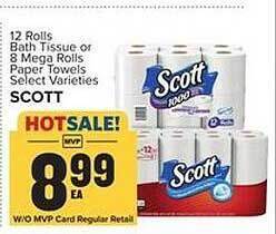 Food Lion Scott Paper Towels offer