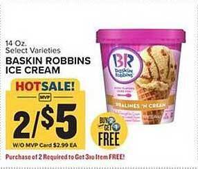 Food Lion Baskin Robbins Ice Cream offer