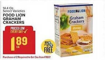 Food Lion Food Lion Graham Crackers offer