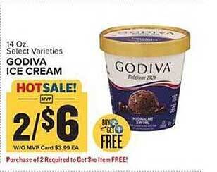 Food Lion Godiva Ice Cream offer