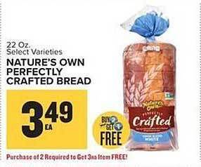 Food Lion Nature's Own Perfectly Crafted Bread offer