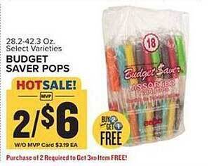Food Lion Budget Saver Pops offer