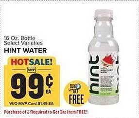Food Lion Hint Water offer