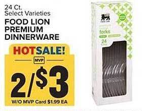 Food Lion Food Lion Premium Dinnerware offer