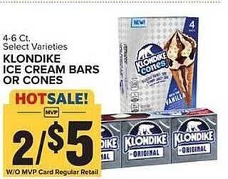 Food Lion Klondike Ice Cream Bars Or Cones offer