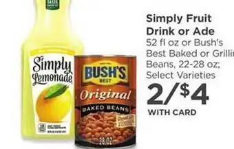 Simply Fuit Drink Or Ade