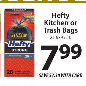 ACME Hefty Trash Bags offer