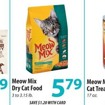 ACME Meow Mix Dry Cat Food offer