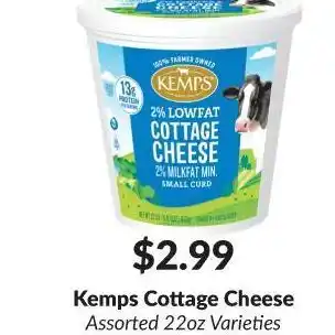 Woodman's Kemps cottage cheese offer