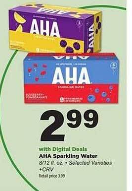 Stater Bros Aha Sparkling Water offer