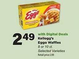 Stater Bros Kellogg's Eggo Waffles offer