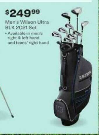 Academy Men's Wilson Ultra Blk 2021 Set offer