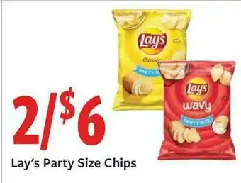 Fareway Lay's Party Size Chips offer