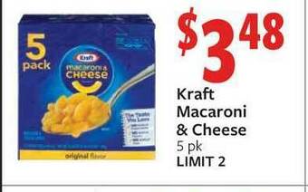 Fareway Kraft Macaroni & Cheese offer